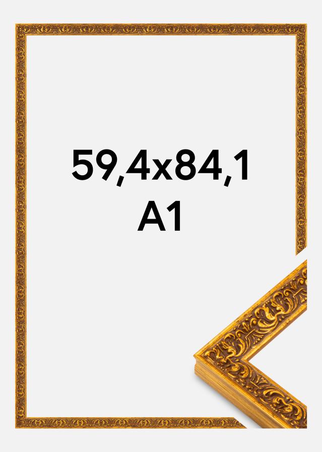 Rama Amber Akrylowa Szkło Złote 59,4x84,1 cm (A1)