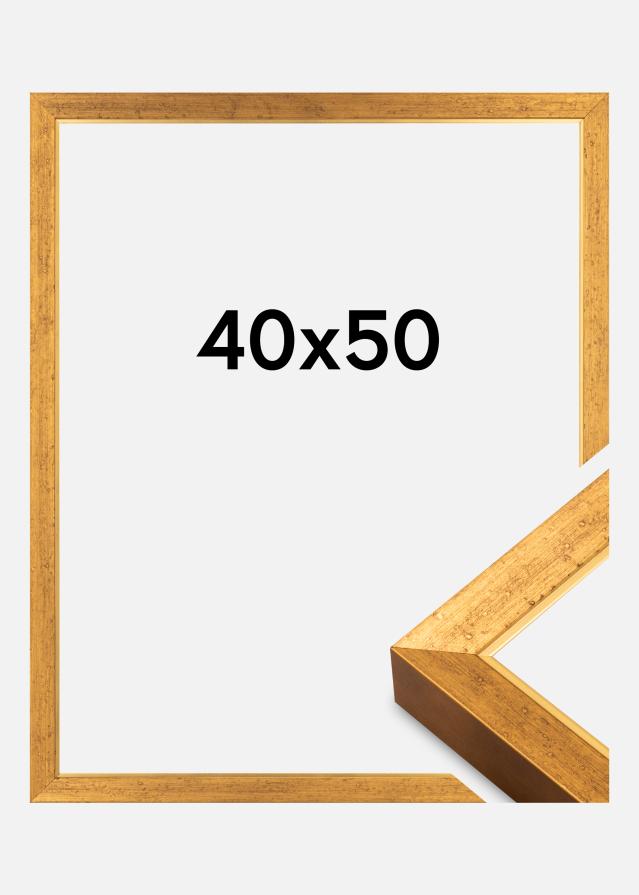 Rama Brema Pleksi Szklane Złoto 40x50 cm