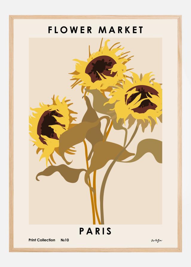 Flower Market. Paris Plakat