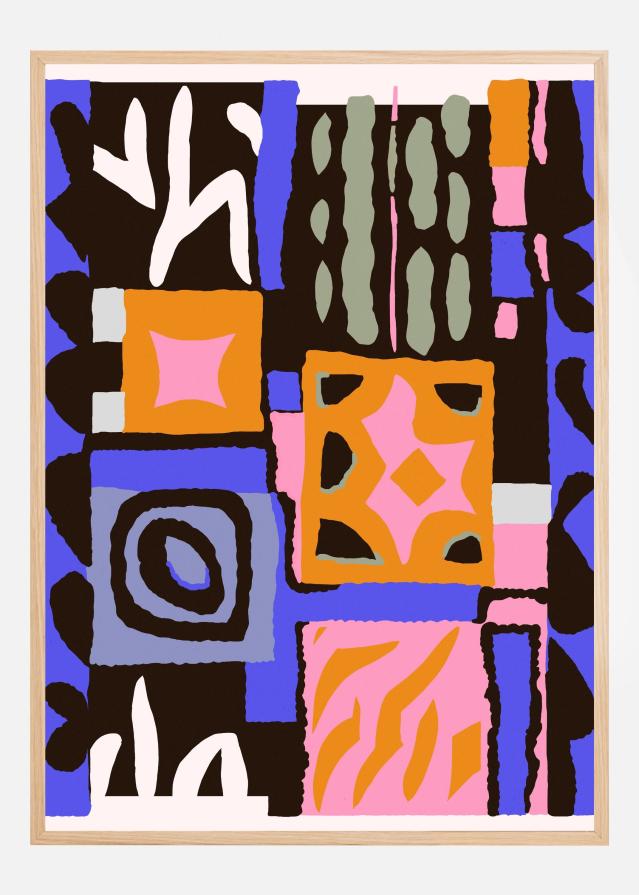 Purple Peru Pattern Plakat