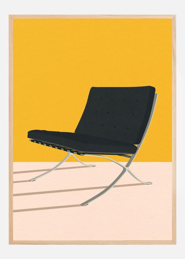 Barcelona Chair By Mies Van Der Rohe Plakat