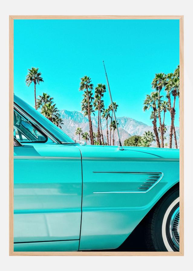 Teal Thunderbird in Palm Springs Plakat