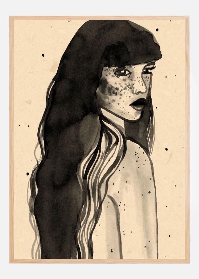 Long Hair Lady Plakat