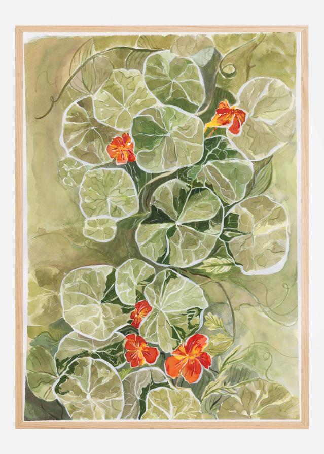 Nasturtium Tapestry Plakat
