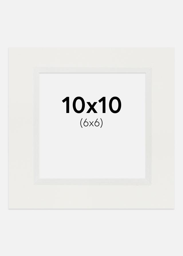 Passe-patrout Biały 3 mm Biały środek 10x10 cm (6x6)