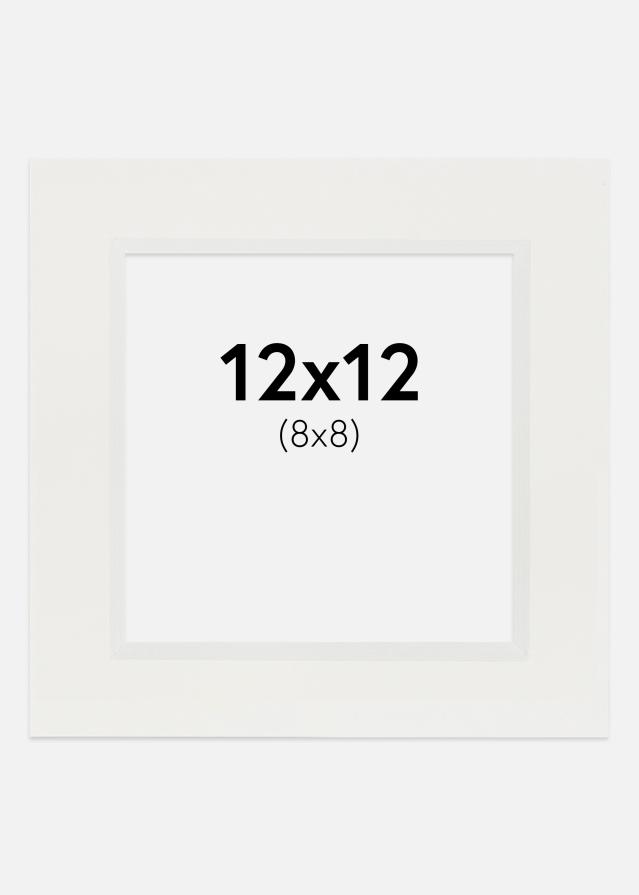 Passe-patrout Biały 3 mm Biały środek 12x12 cm (8x8)