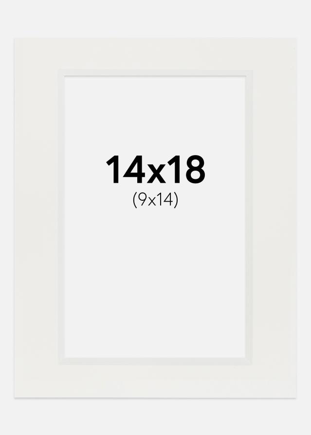 Passe-patrout Biały 3 mm Biały środek 14x18 cm (9x14)