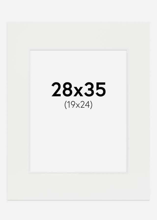 Passe-patrout Biały 3 mm Biały środek 28x35 cm (19x24)