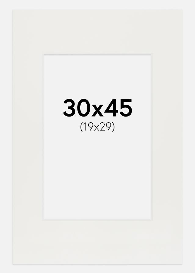 Passe-patrout Biały 3 mm Biały środek 30x45 cm (19x29)