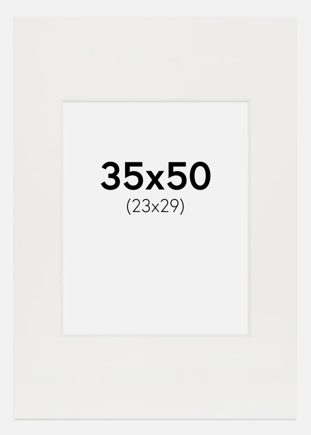 Passe-patrout Biały 3 mm Biały środek 35x50 cm (23x29)