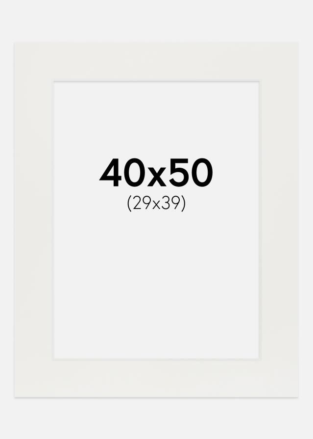 Passe-patrout Biały 3 mm Biały środek 40x50 cm (29x39)