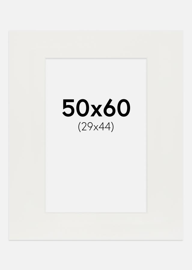 Passe-patrout Biały 3 mm Biały środek 50x60 cm (29x44)