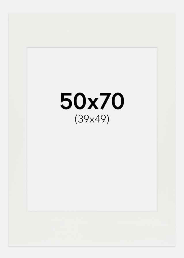 Passe-patrout Biały 3 mm Biały środek 50x70 cm (39x49)