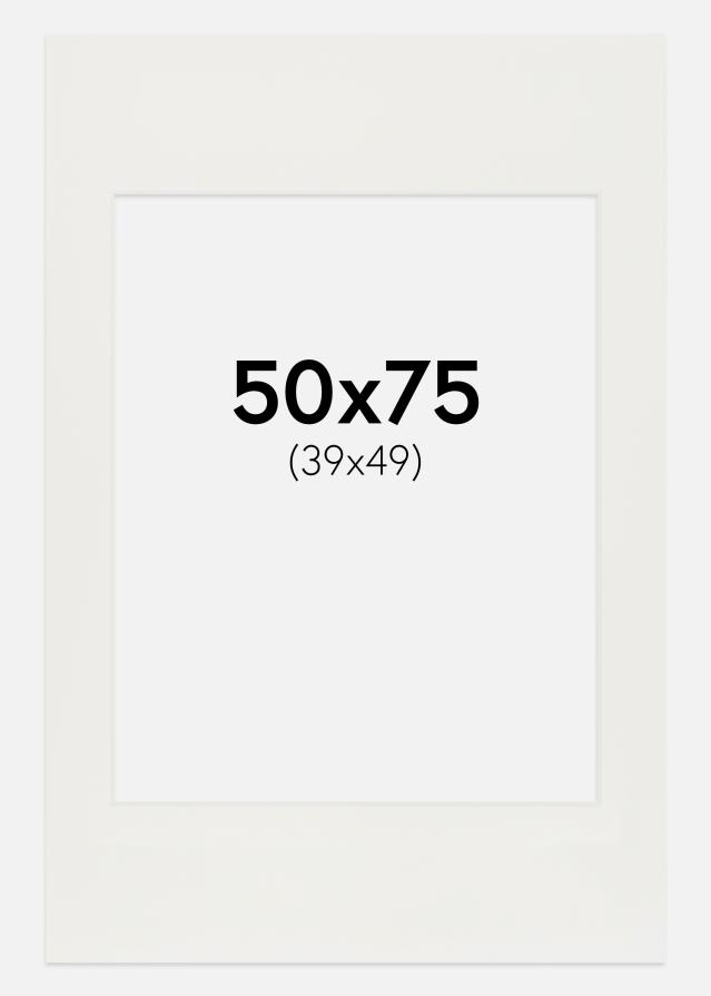 Passe-patrout Biały 3 mm Biały środek 50x75 cm (39x49)