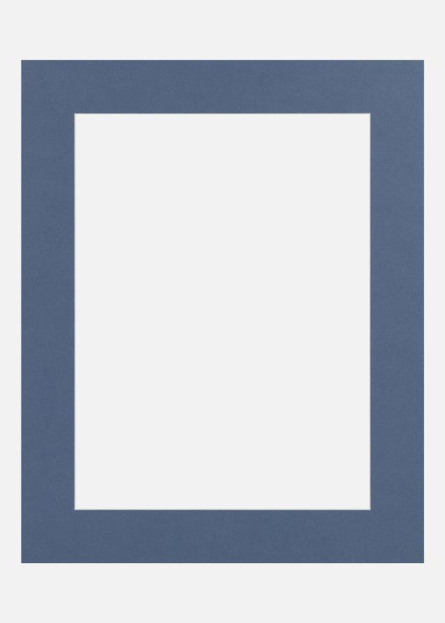 Passepartout Blue Iris (Białe Rdzeń) 20x20 cm (14x14)