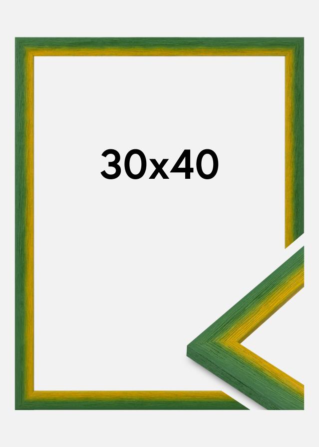 Rama Cornwall Szkło akrylowe Zielona 30x40 cm