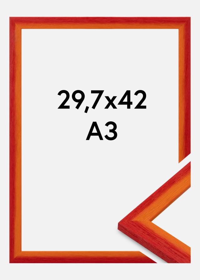 Rama Cornwall Szkło akrylowe Czerwony 29,7x42 cm (A3)