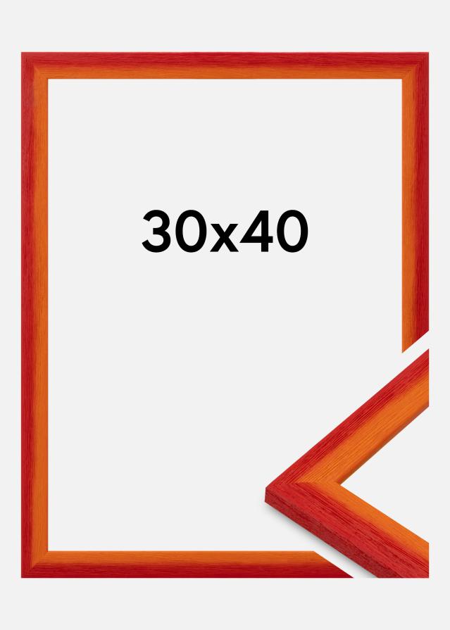 Rama Cornwall Szkło akrylowe Czerwony 30x40 cm