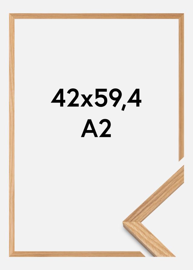 Rama Dąb lity Akrylglas 42x59,4 (A2)