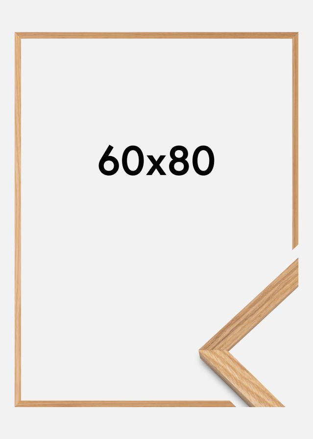 Rama Dąb Lity Akrylglas 60x80 cm