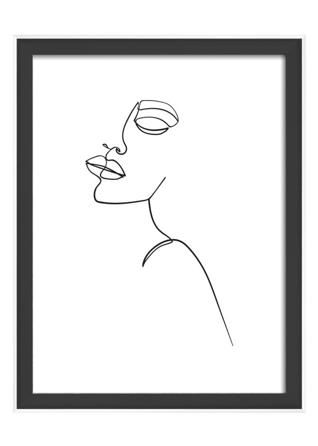 Rama Silhouette Czarny 15x20 cm
