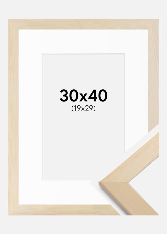 Ramka Trendline Natura 30x40 cm - Passe-partout Biały 20x30 cm