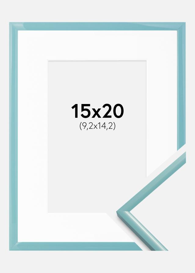 Ramka New Lifestyle Turkos 15x20 cm - Passe-partout Biały 4x6 cali