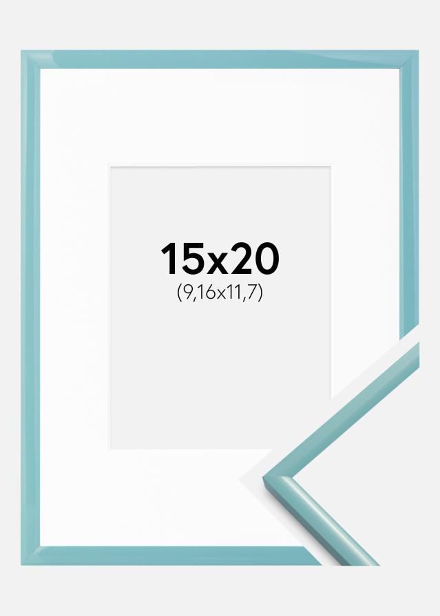 Ramka New Lifestyle Turkos 15x20 cm - Passe-partout Biały 4x5 cali