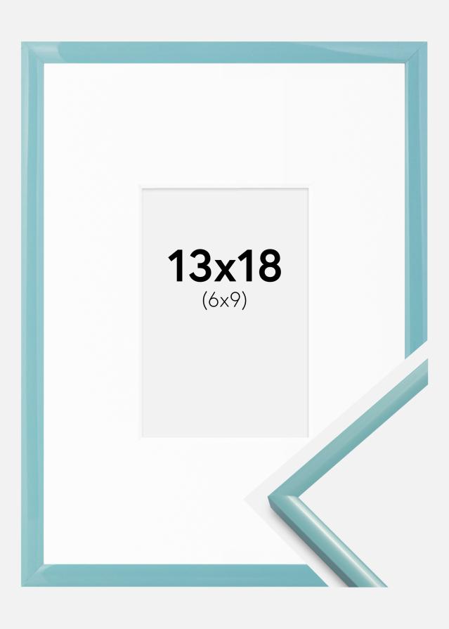 Ramka New Lifestyle Turkos 13x18 cm - Passe-partout Biały 7x10 cm