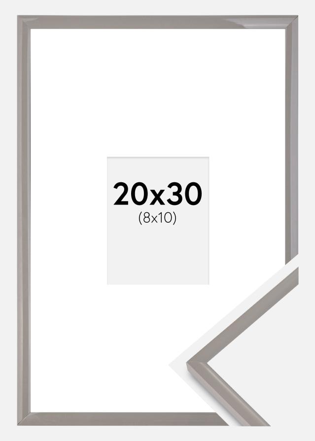 Ramka New Lifestyle ziemisty szary 20x30 cm - Passe-partout Biały 9x11 cm