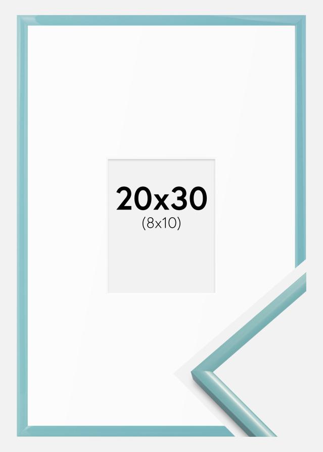 Ramka New Lifestyle Turkos 20x30 cm - Passe-partout Biały 9x11 cm
