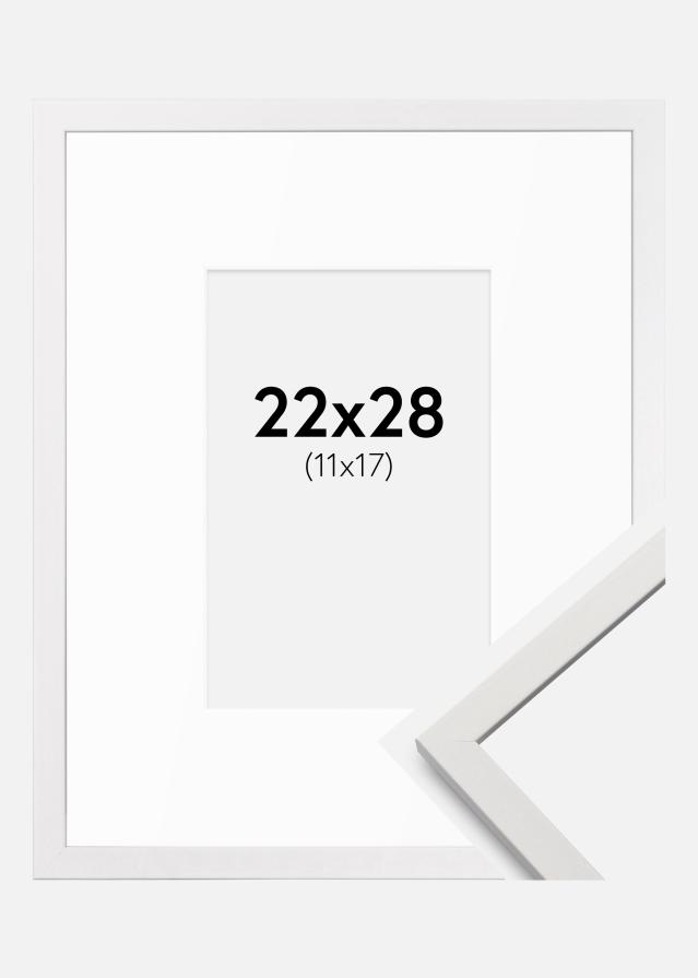 Ramka Edsbyn Biała 22x28 cm - Passe-partout Biała 12x18 cm