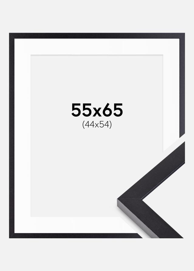 Ramka Selection Czarny 55x65 cm - Passe-partout Biały 45x55 cm