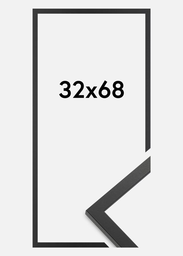 Rama Trendy Szkło akrylowe Czarny 32x68 cm