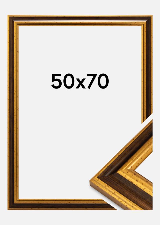 Rama Aberystwyth Szkło akrylowe Złoto 50x70 cm