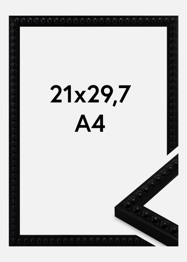 Rama Perla Szkło akrylowe Czarny 21x29,7 cm (A4)