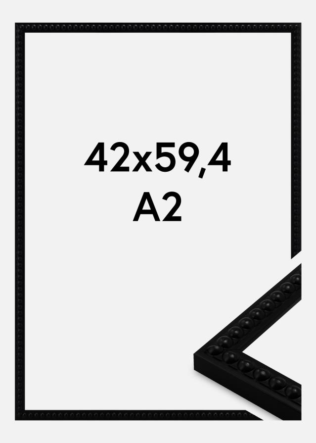 Rama Perla Szkło akrylowe Czarny 42x59,4 cm (A2)