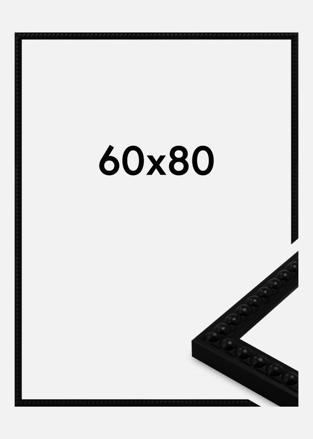 Rama Perla Szkło akrylowe Czarny 60x80 cm