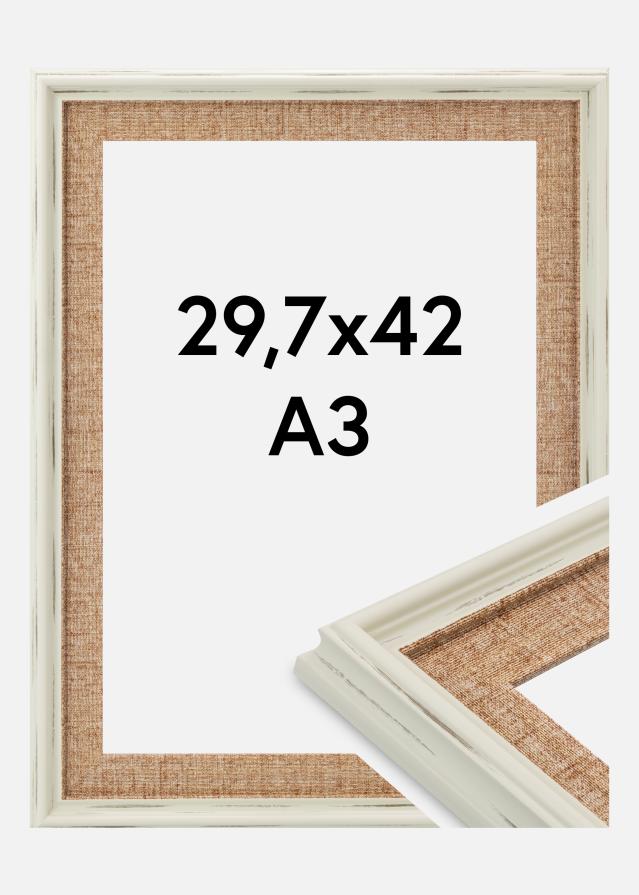 Rama Sandweave Szkło akrylowe Biały 29,7x42 cm (A3)