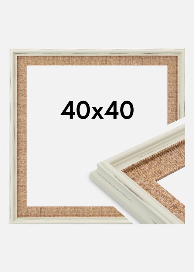 Rama Sandweave Szkło akrylowe Biały 40x40 cm