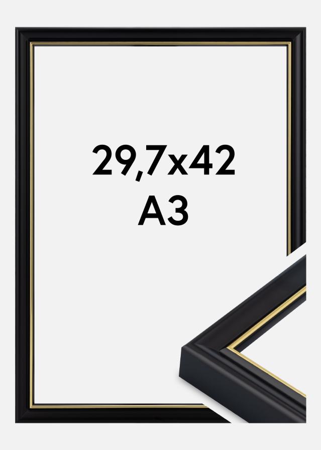 Rama Canterbury Szkło akrylowe Czarny 29,7x42 cm (A3)