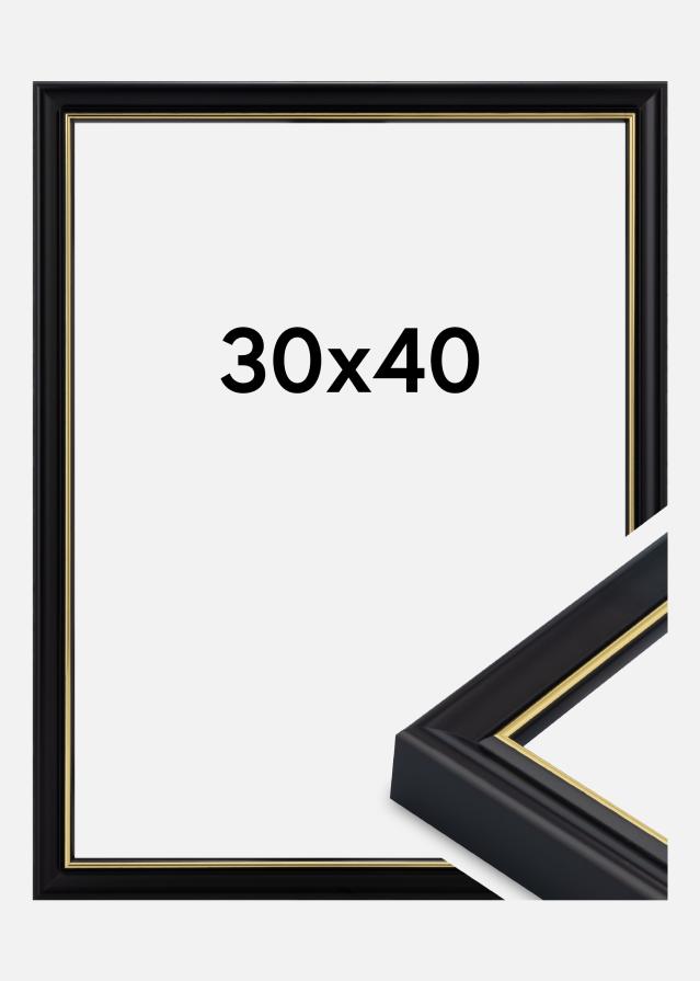 Rama Canterbury Szkło akrylowe Czarny 30x40 cm