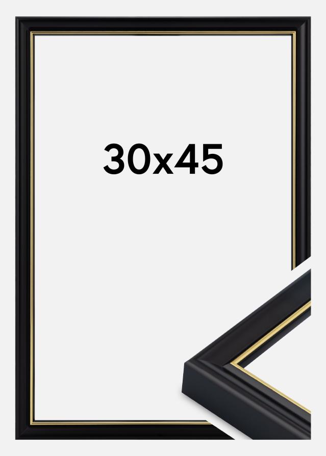 Rama Canterbury Szkło akrylowe Czarny 30x45 cm