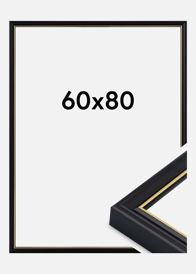 Rama Canterbury Szkło akrylowe Czarny 60x80 cm