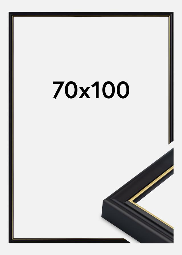 Rama Canterbury Szkło akrylowe Czarny 70x100 cm