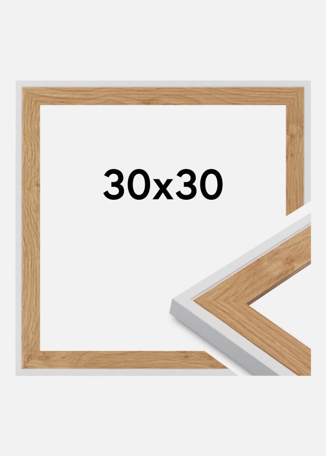 Rama Clearline Szkło akrylowe Biały 30x30 cm