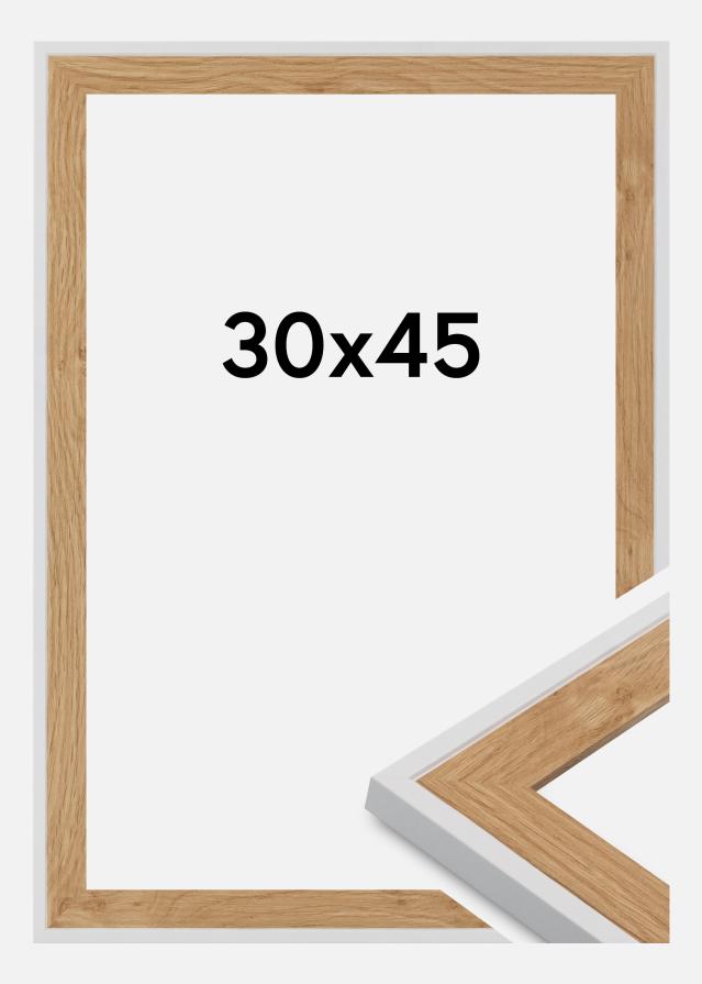 Rama Clearline Szkło akrylowe Biały 30x45 cm