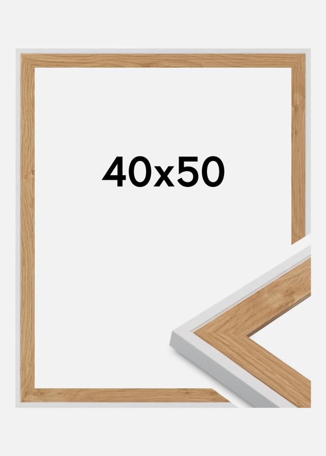 Rama Clearline Szkło akrylowe Biały 40x50 cm