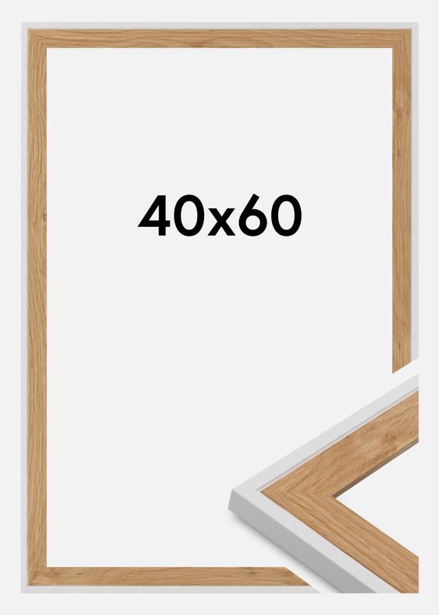 Rama Clearline Szkło akrylowe Biały 40x60 cm