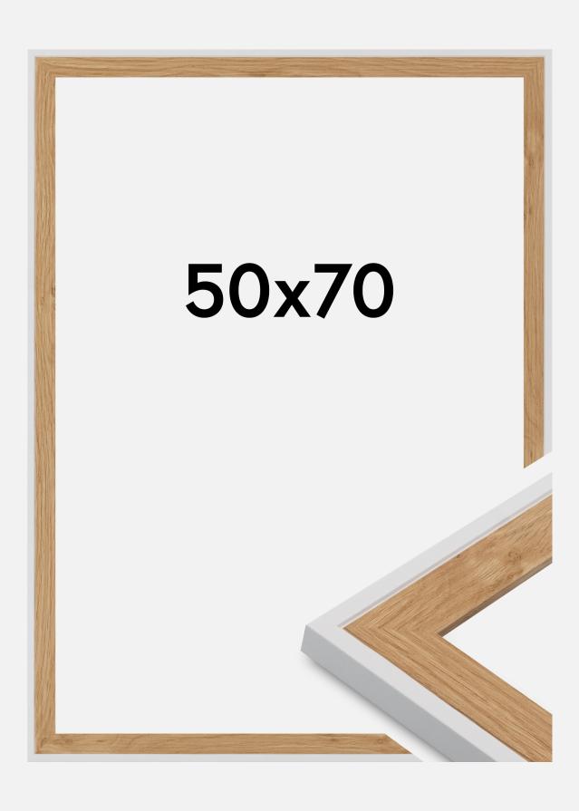 Rama Clearline Szkło akrylowe Biały 50x70 cm